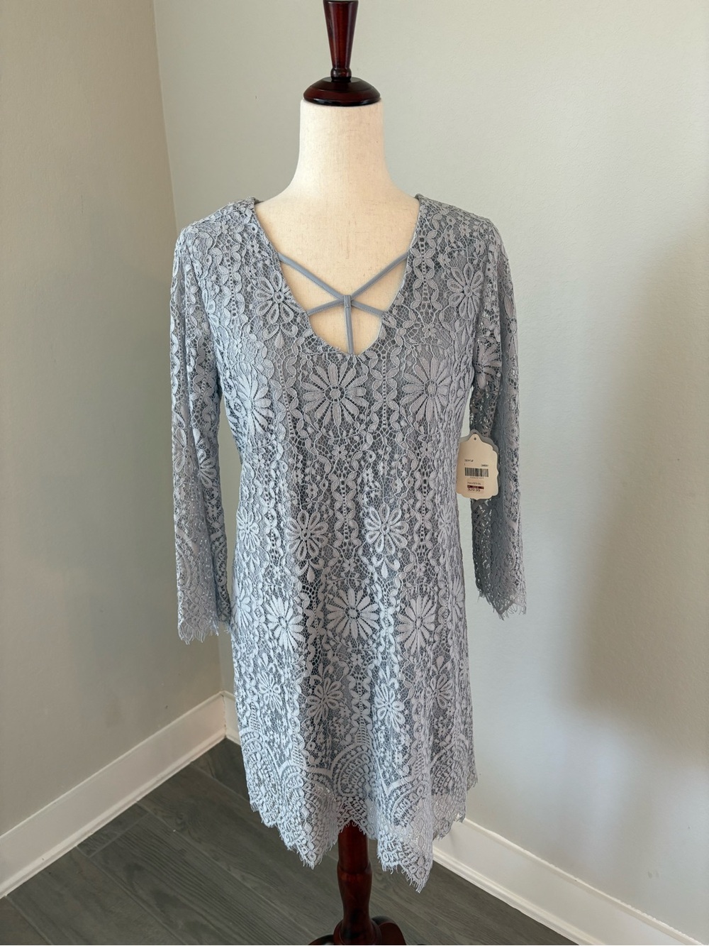 dusty blue dress knee length Altar'd State | Dresses | Altard State Long Sleeve Lace Cocktail Size:US 10P Mambabacosp Vintage Women's Gothic color_Dark Green Wedding guest dresses formal events